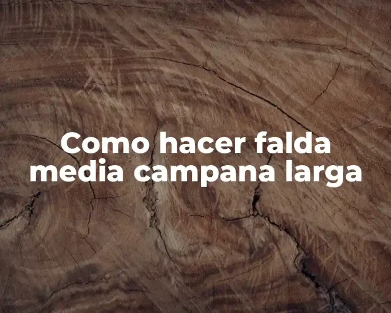 Como hacer falda media campana larga