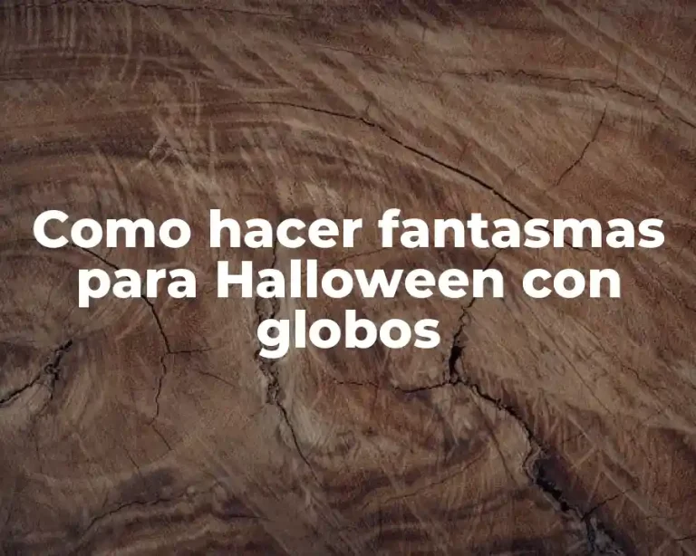 Como hacer fantasmas para Halloween con globos