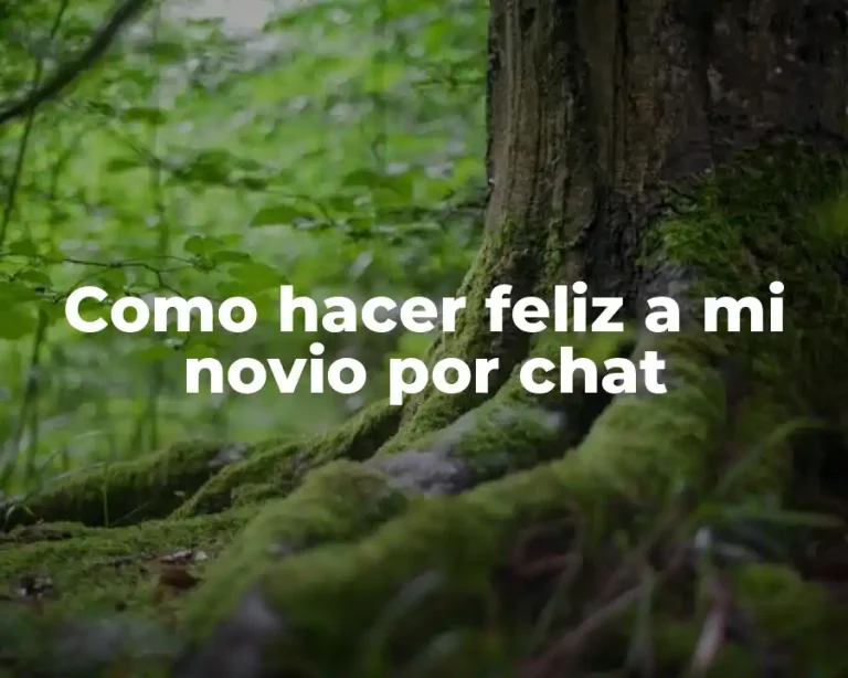 Como hacer feliz a mi novio por chat