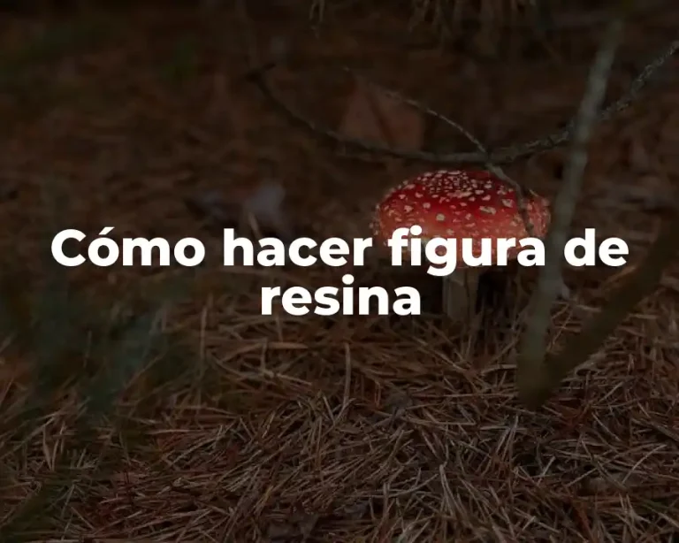 Cómo hacer figura de resina