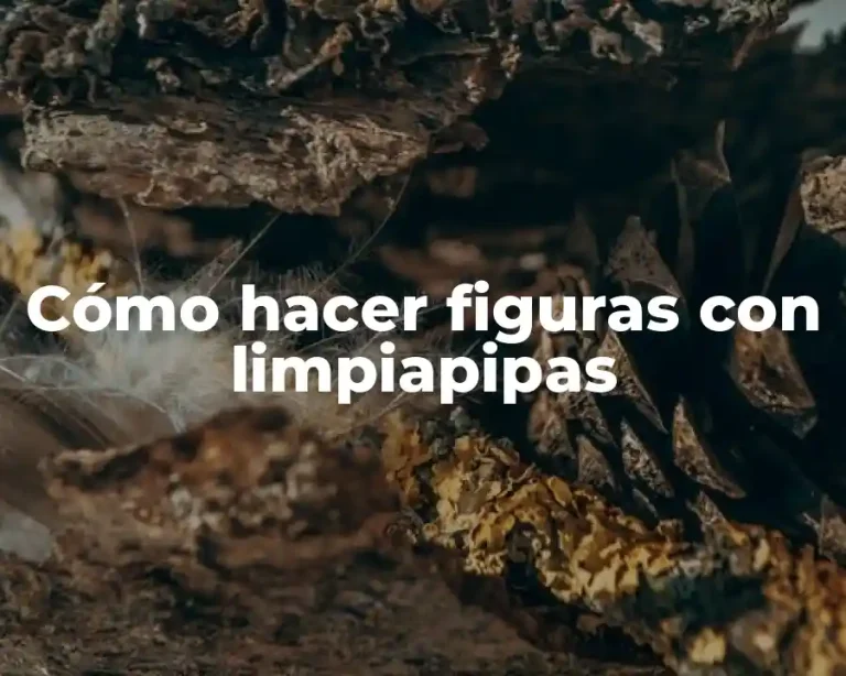 Cómo hacer figuras con limpiapipas