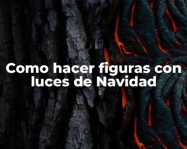 Como hacer figuras con luces de Navidad