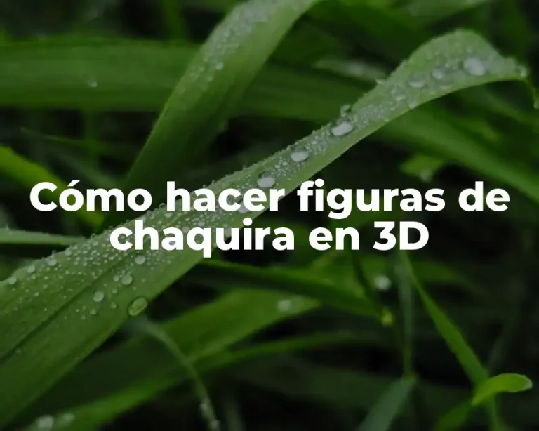 Cómo hacer figuras de chaquira en 3D