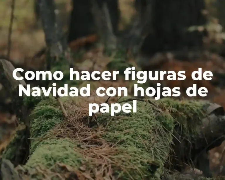 Como hacer figuras de Navidad con hojas de papel