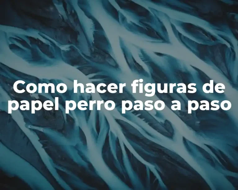 Como hacer figuras de papel perro paso a paso