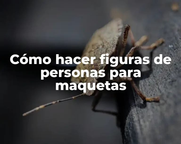 Cómo hacer figuras de personas para maquetas