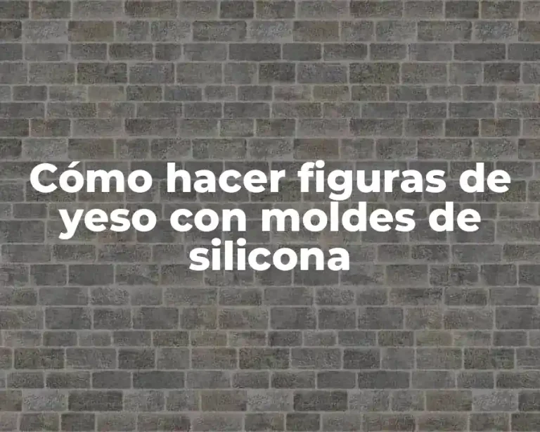 Cómo hacer figuras de yeso con moldes de silicona
