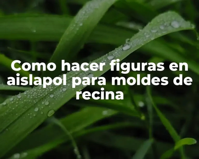 Como hacer figuras en aislapol para moldes de recina