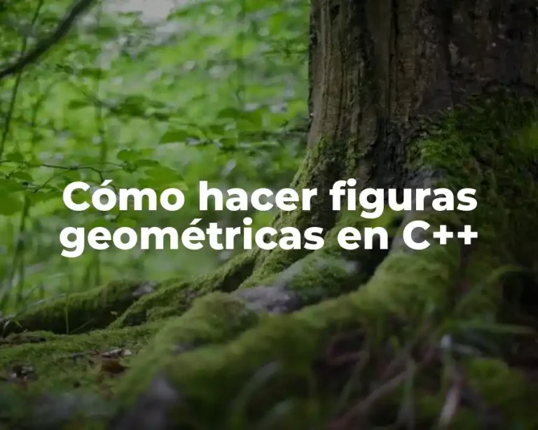 Cómo hacer figuras geométricas en C++