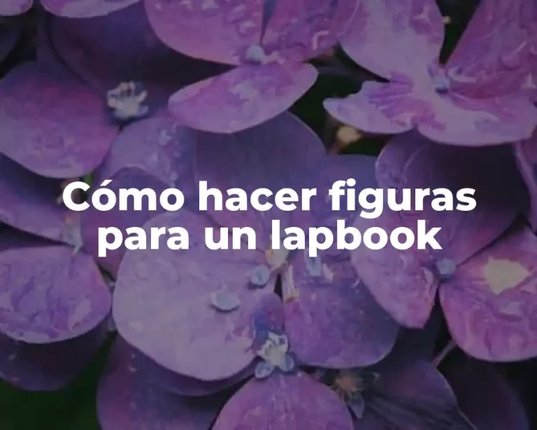 Cómo hacer figuras para un lapbook