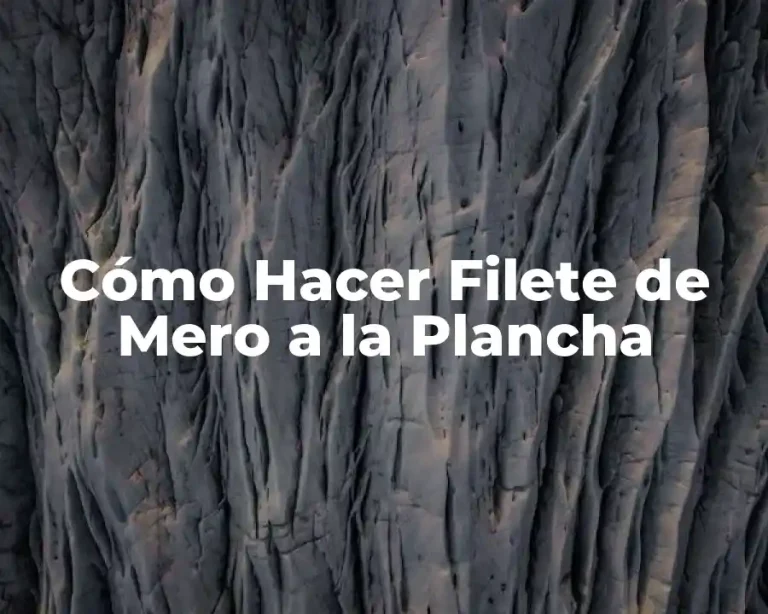 Cómo Hacer Filete de Mero a la Plancha
