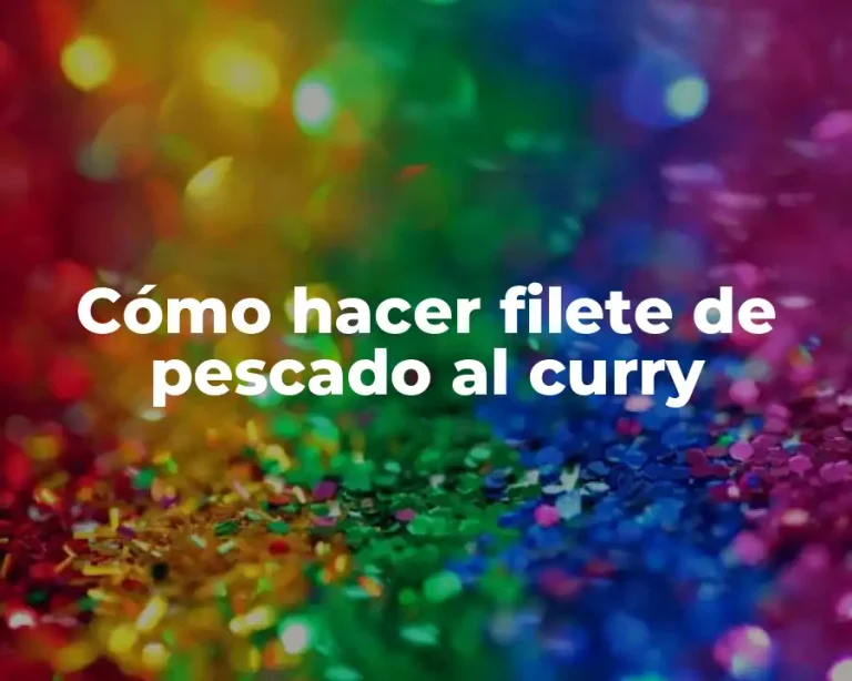 Cómo hacer filete de pescado al curry
