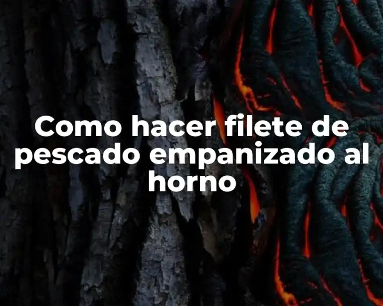 Como hacer filete de pescado empanizado al horno