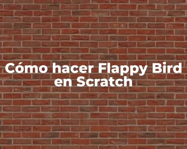 Cómo hacer Flappy Bird en Scratch