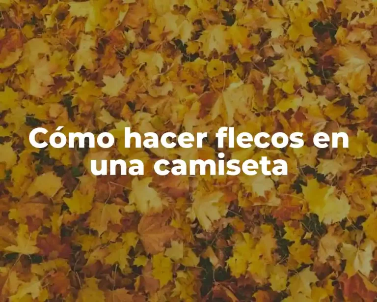 Cómo hacer flecos en una camiseta