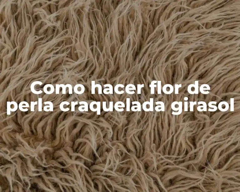 Como hacer flor de perla craquelada girasol