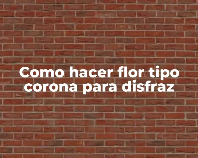 Como hacer flor tipo corona para disfraz