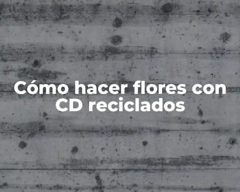 Cómo hacer flores con CD reciclados