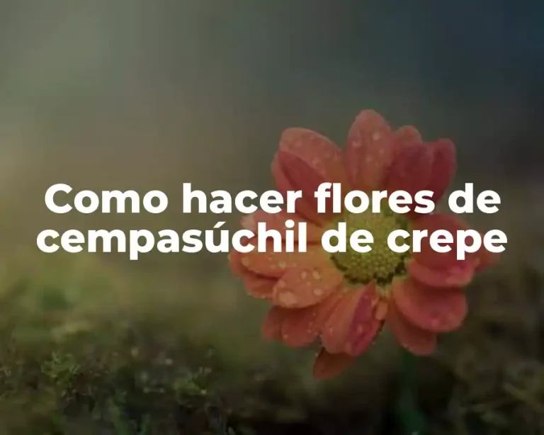 Como hacer flores de cempasúchil de crepe