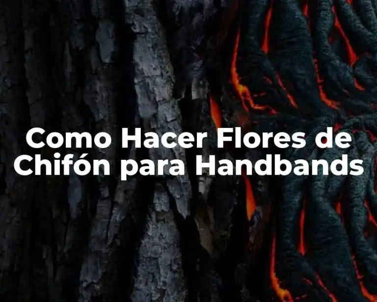 Como Hacer Flores de Chifón para Handbands