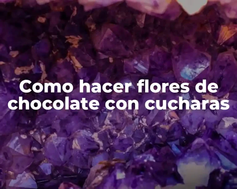 Como hacer flores de chocolate con cucharas