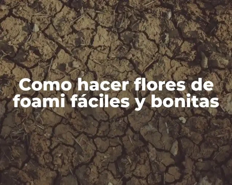 Como hacer flores de foami fáciles y bonitas