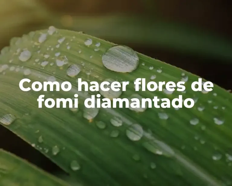 Como hacer flores de fomi diamantado