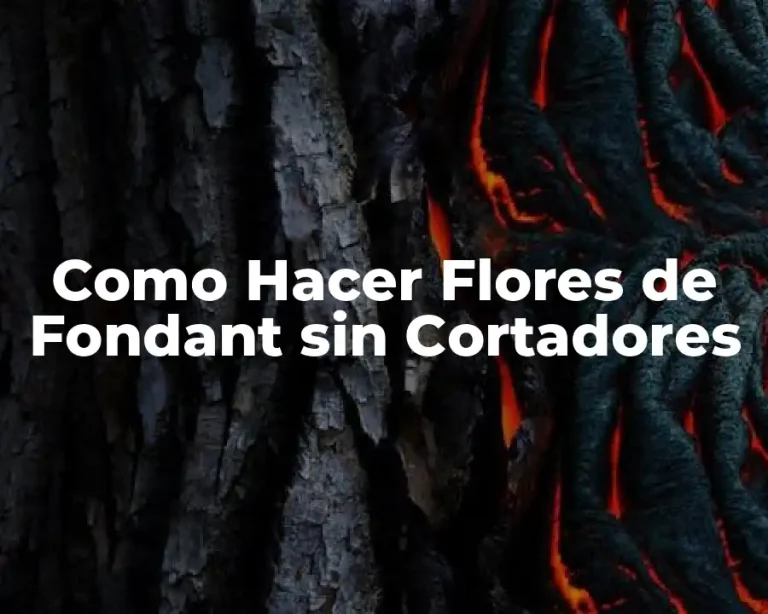 Como Hacer Flores de Fondant sin Cortadores