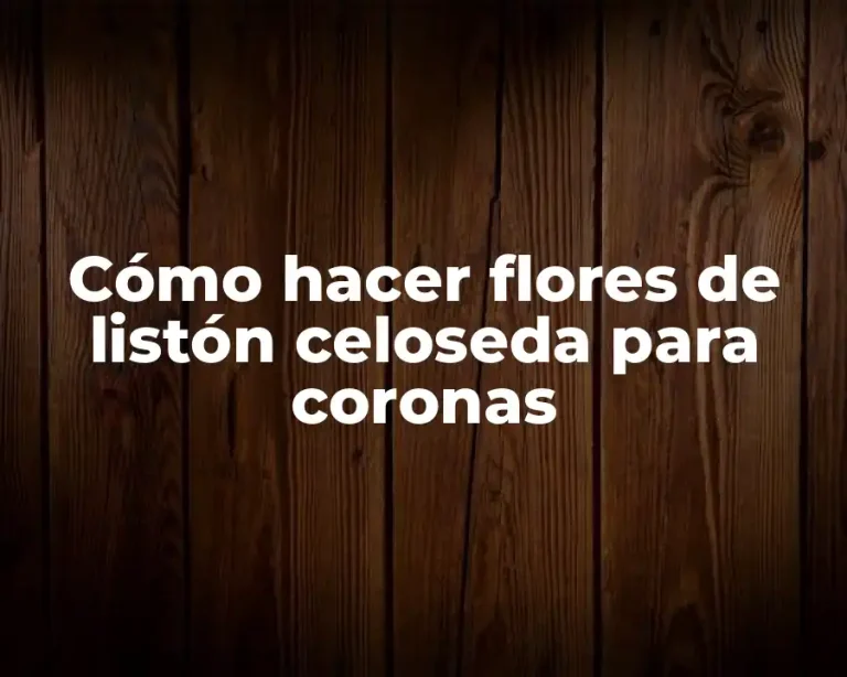 Cómo hacer flores de listón celoseda para coronas
