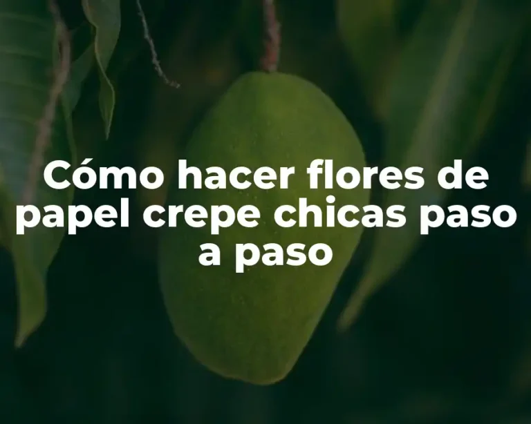 Cómo hacer flores de papel crepe chicas paso a paso