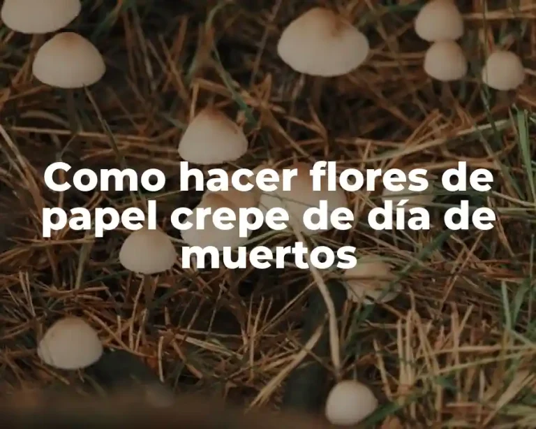 Como hacer flores de papel crepe de día de muertos