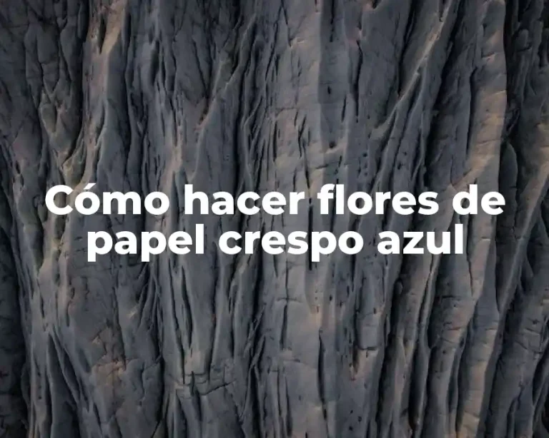 Cómo hacer flores de papel crespo azul