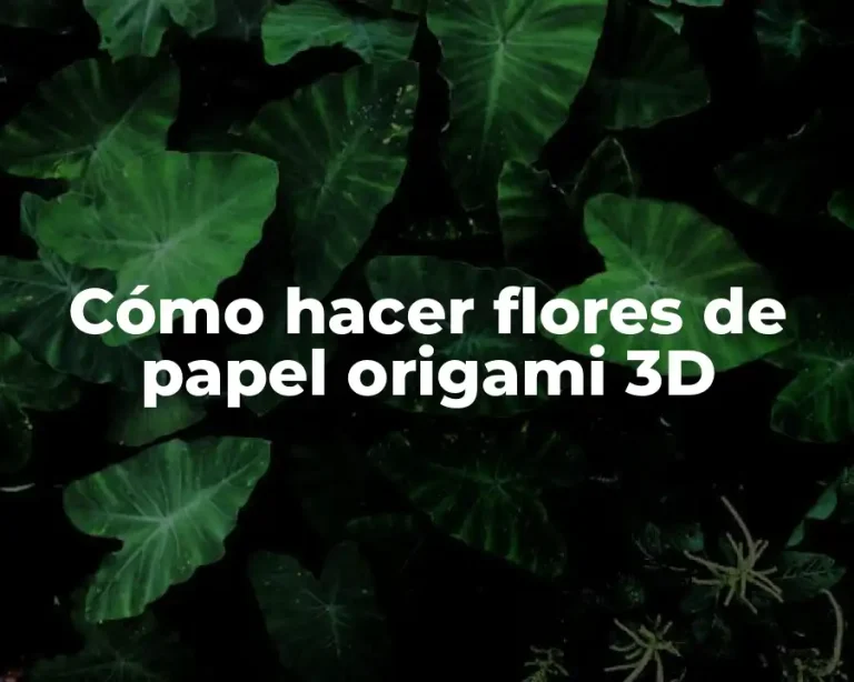 Cómo hacer flores de papel origami 3D