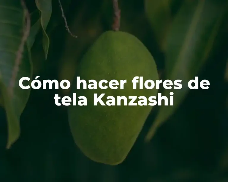 Cómo hacer flores de tela Kanzashi