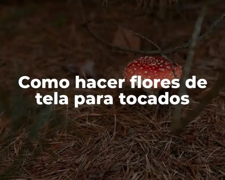 Como hacer flores de tela para tocados