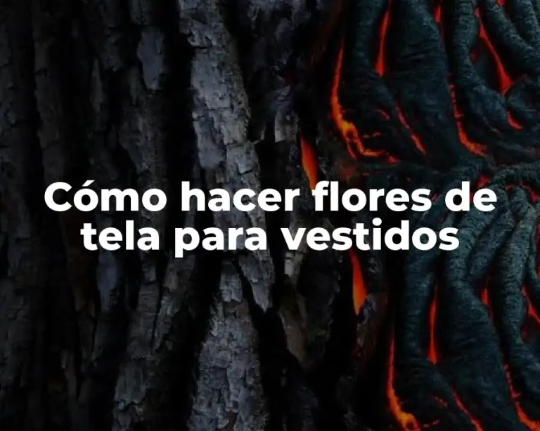 Cómo hacer flores de tela para vestidos