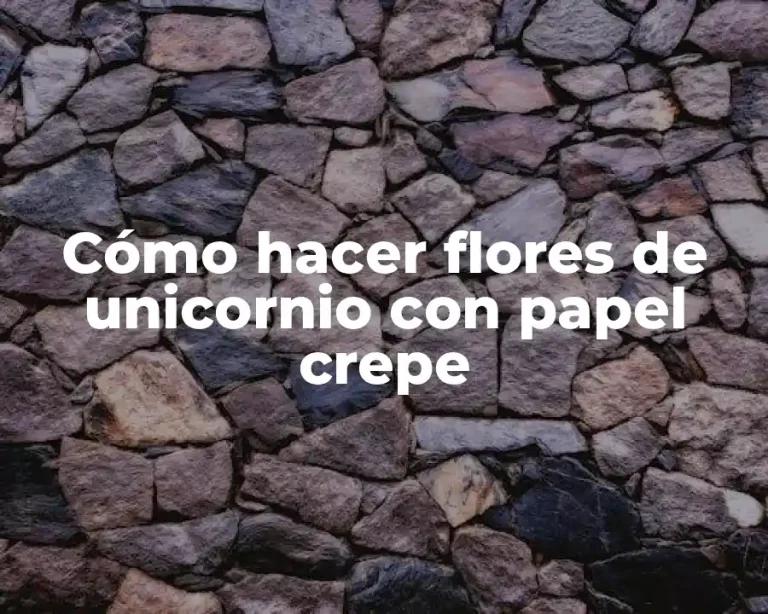 Cómo hacer flores de unicornio con papel crepe