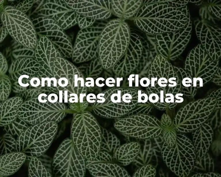 Como hacer flores en collares de bolas