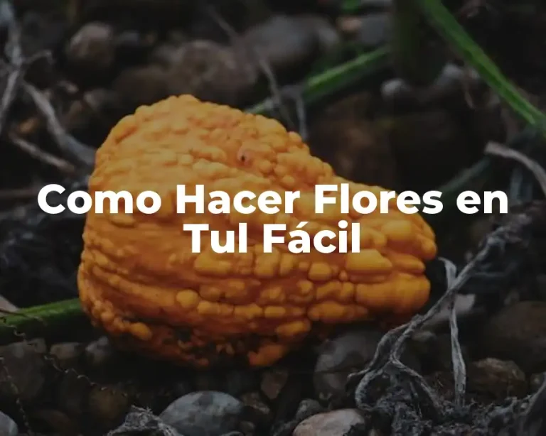 Como Hacer Flores en Tul Fácil