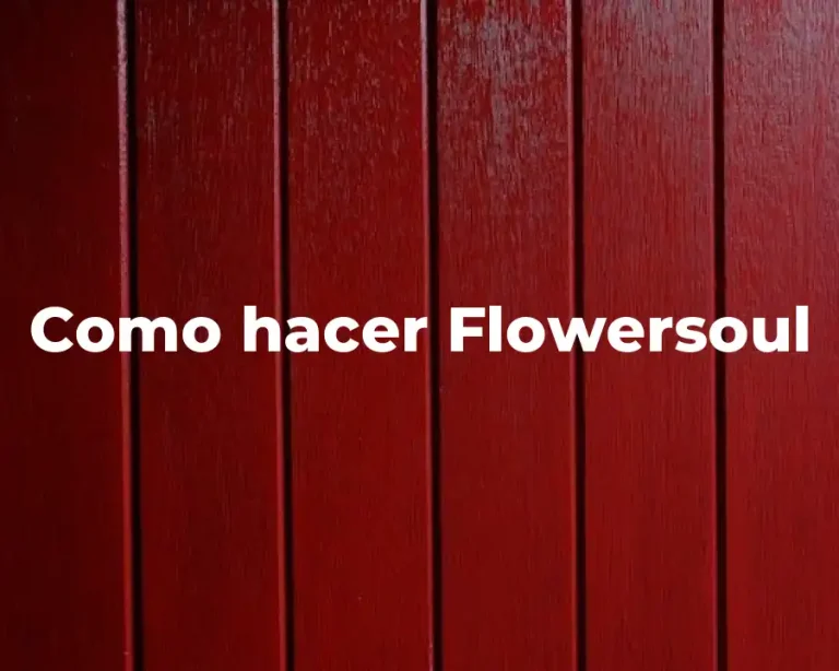 Como hacer Flowersoul