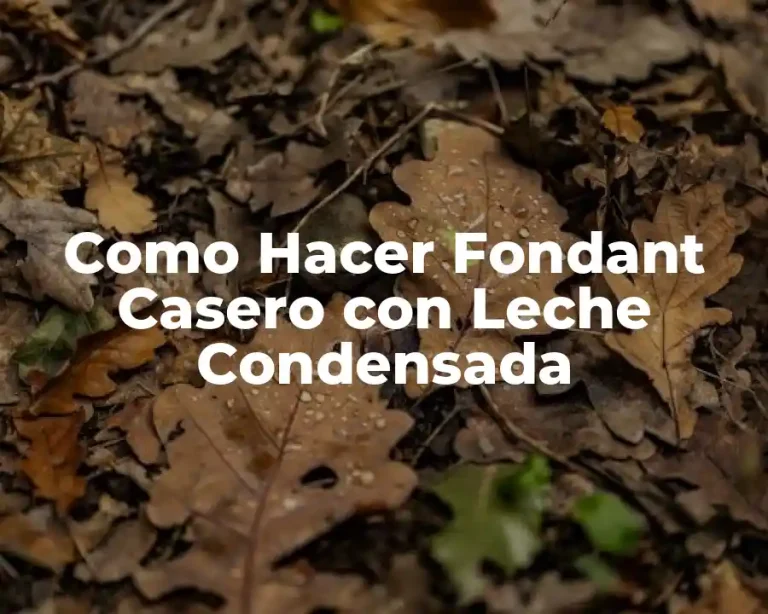 Como Hacer Fondant Casero con Leche Condensada