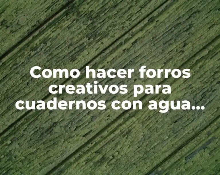 Como hacer forros creativos para cuadernos con agua oxigenada