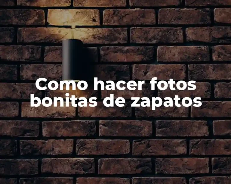 Como hacer fotos bonitas de zapatos