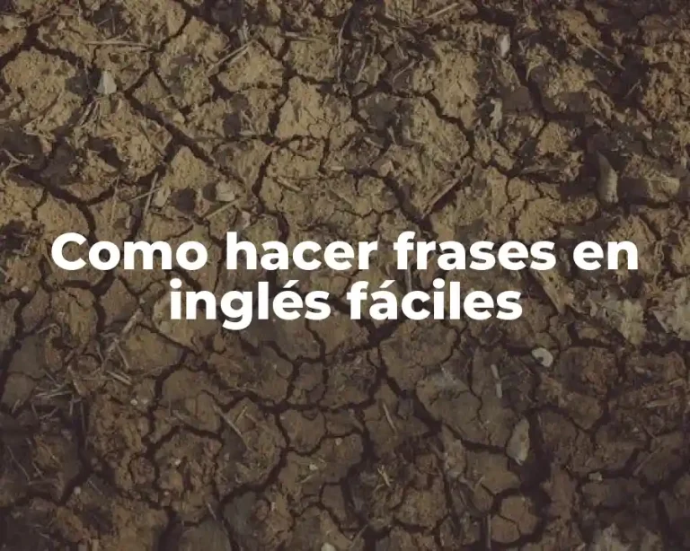 Como hacer frases en inglés fáciles