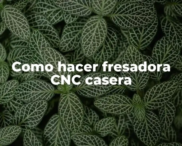 Como hacer fresadora CNC casera