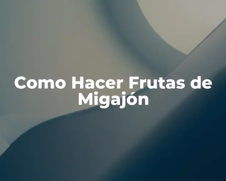 Como Hacer Frutas de Migajón