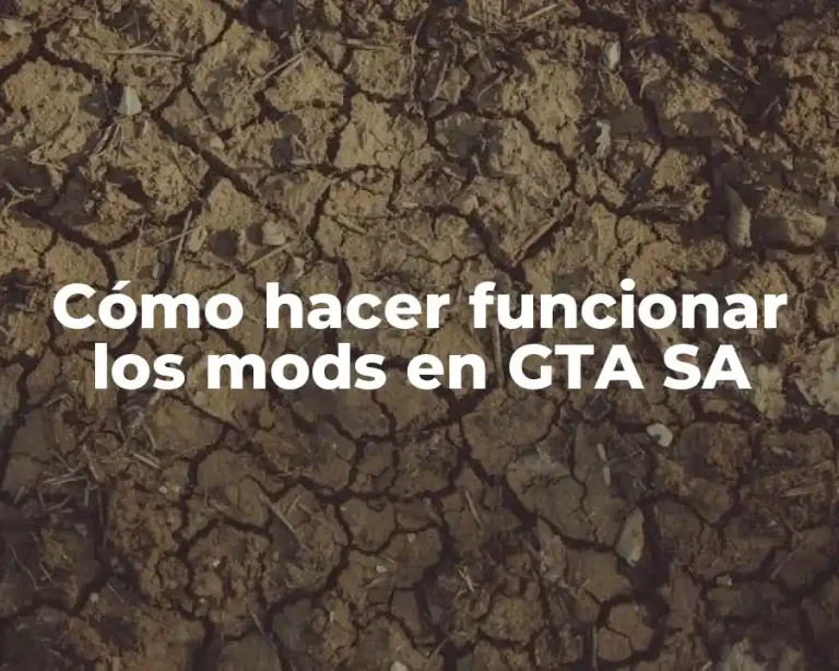 Cómo hacer funcionar los mods en GTA SA
