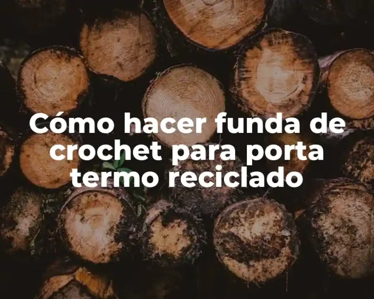 Cómo hacer funda de crochet para porta termo reciclado