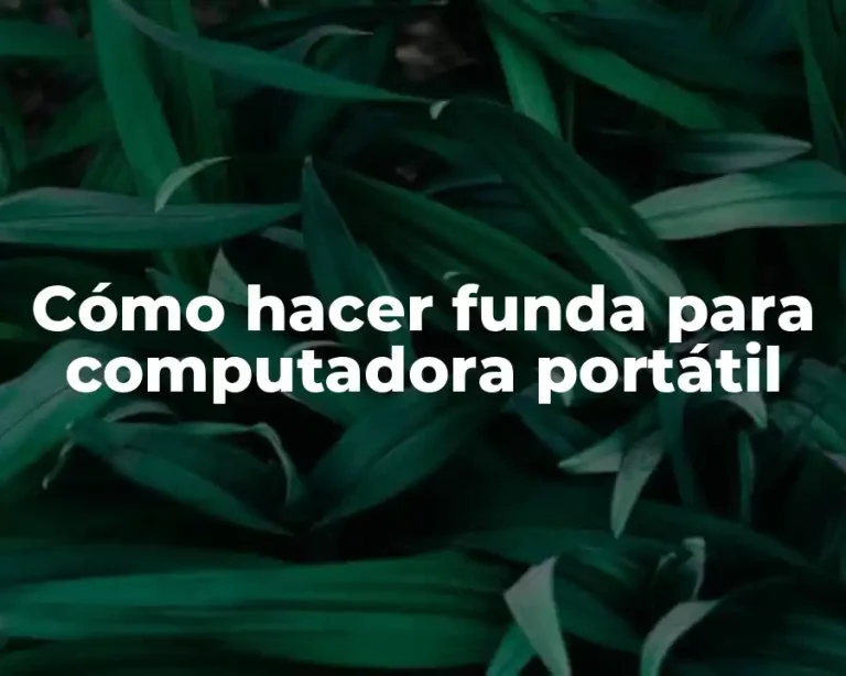 Cómo hacer funda para computadora portátil