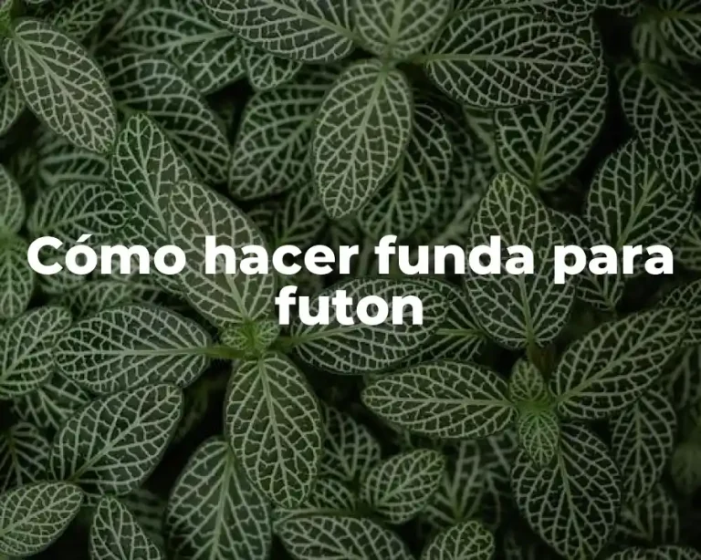 Cómo hacer funda para futon